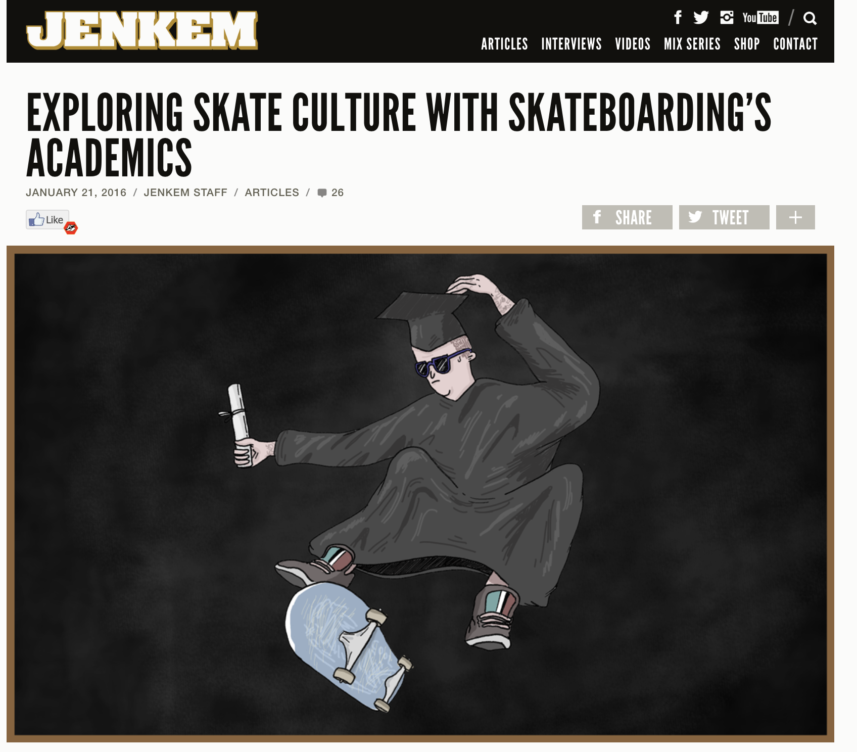 Jenkem Magazine feature on skateboarding academics.